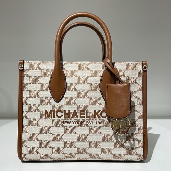 Michael Kors Mirella Small Logo Jacquard Crossbody Bag - Picture 2 of 10